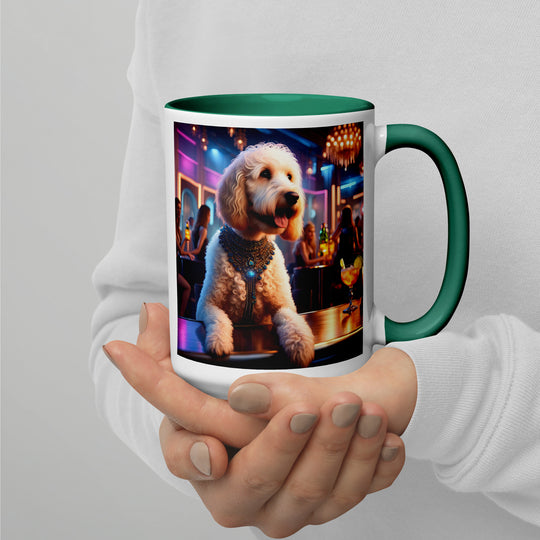 Goldendoodle- Mug with Color Inside v9