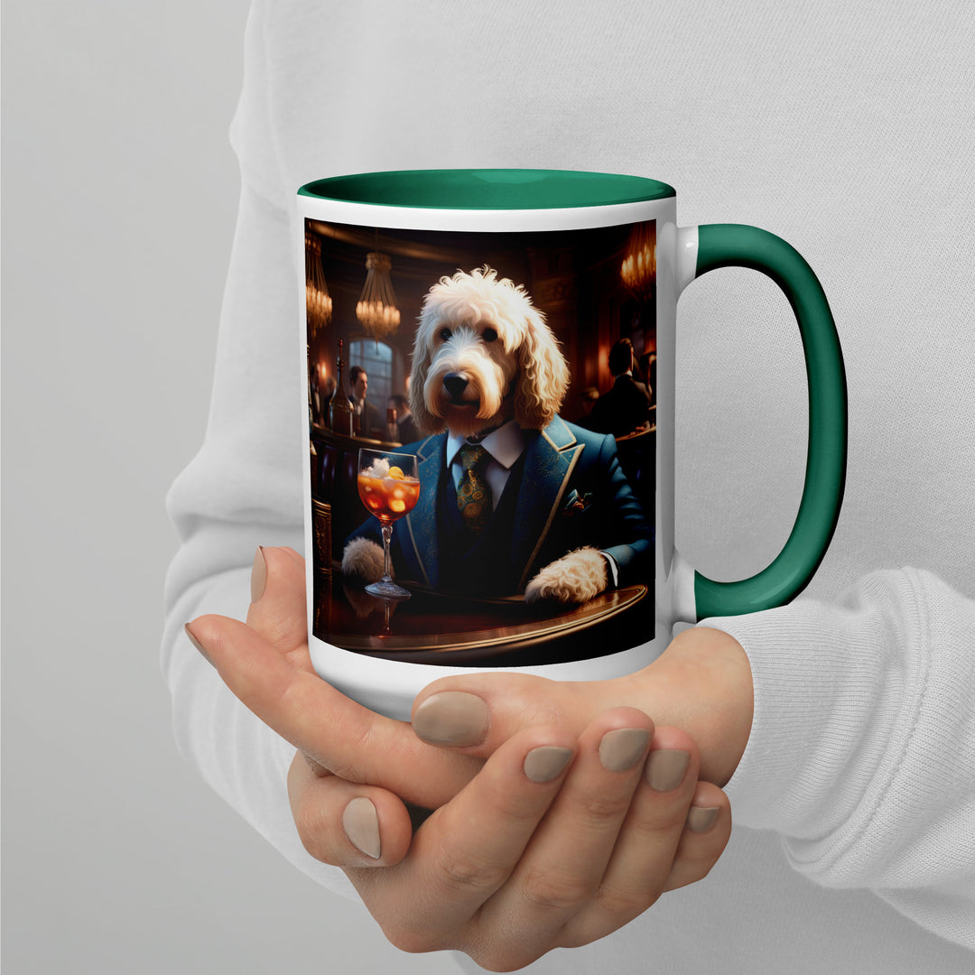 Goldendoodle- Mug with Color Inside v11