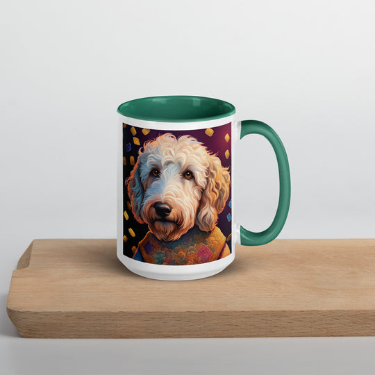 Goldendoodle- Mug with Color Inside v12