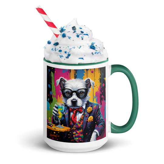 Pekapoo General- Mug with Color Inside v12