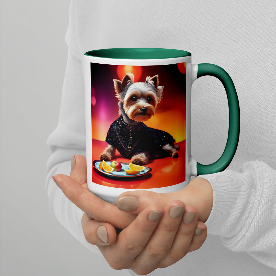 Yorkipoo General- Mug with Color Inside v4