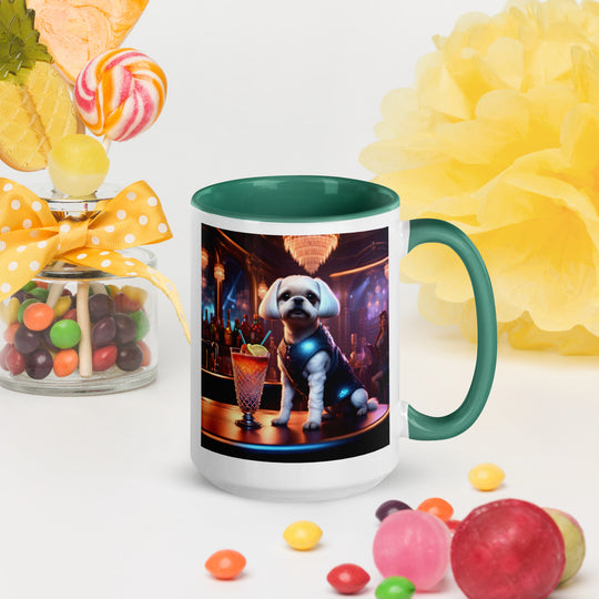 Pugapoo General- Mug with Color Inside v4