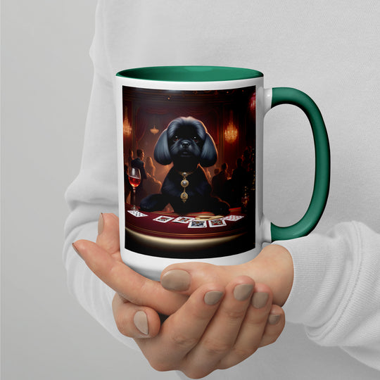 Pugapoo General- Mug with Color Inside v5