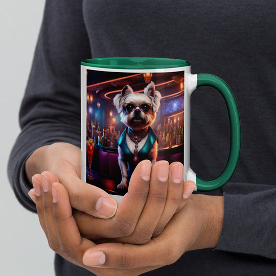 Pugapoo General- Mug with Color Inside v6