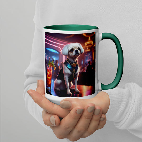 Pugapoo General- Mug with Color Inside v7