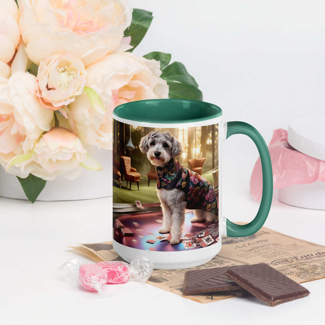 Schnoodle Golfer- Mug with Color Inside v8