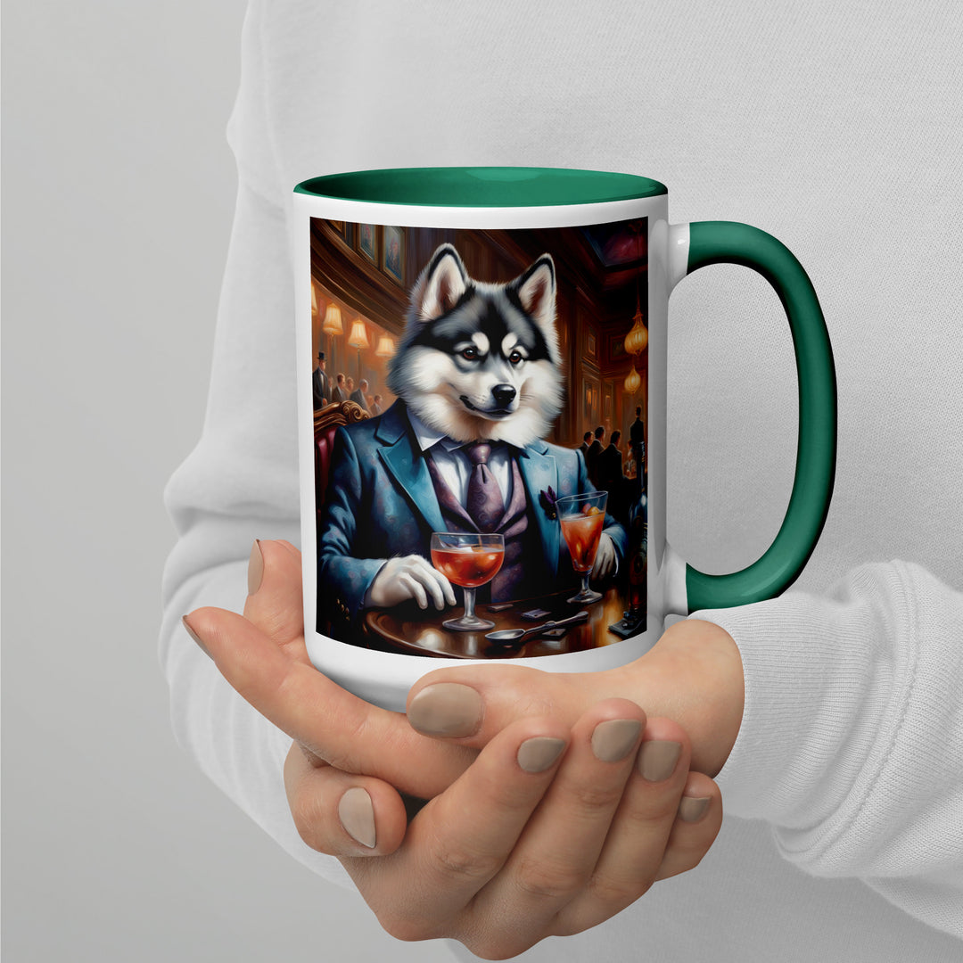 Pomsky General- Mug with Color Inside v8