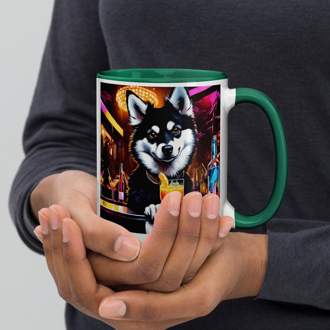 Pomsky General- Mug with Color Inside v9