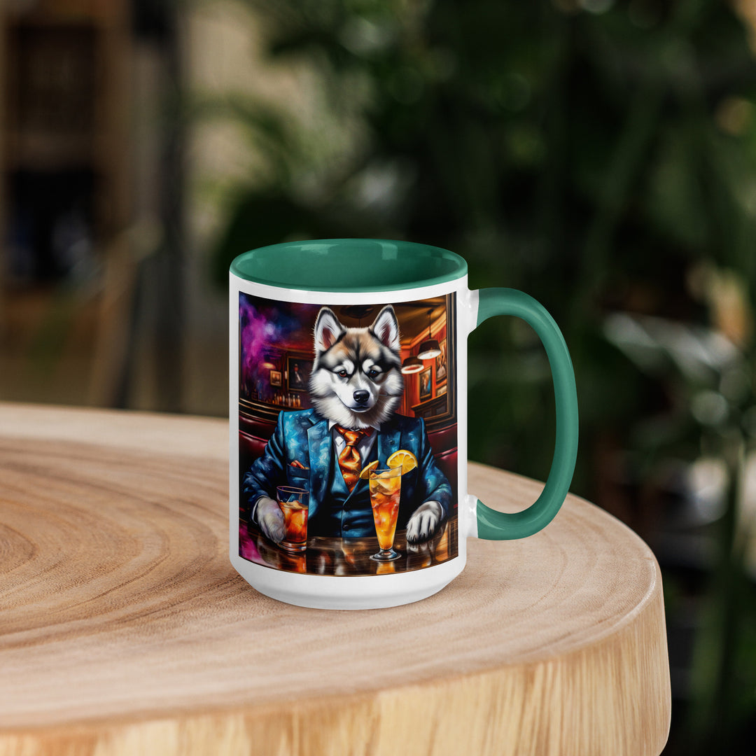 Pomsky General- Mug with Color Inside v13