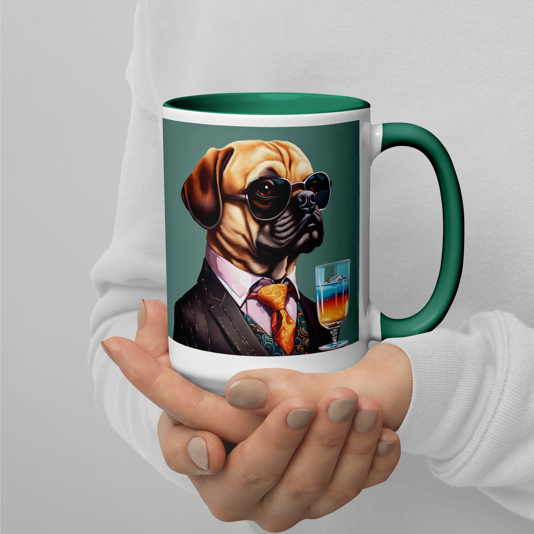 Puggle General- Mug with Color Inside