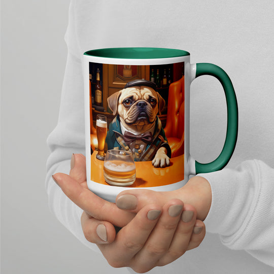 Puggle General- Mug with Color Inside v2