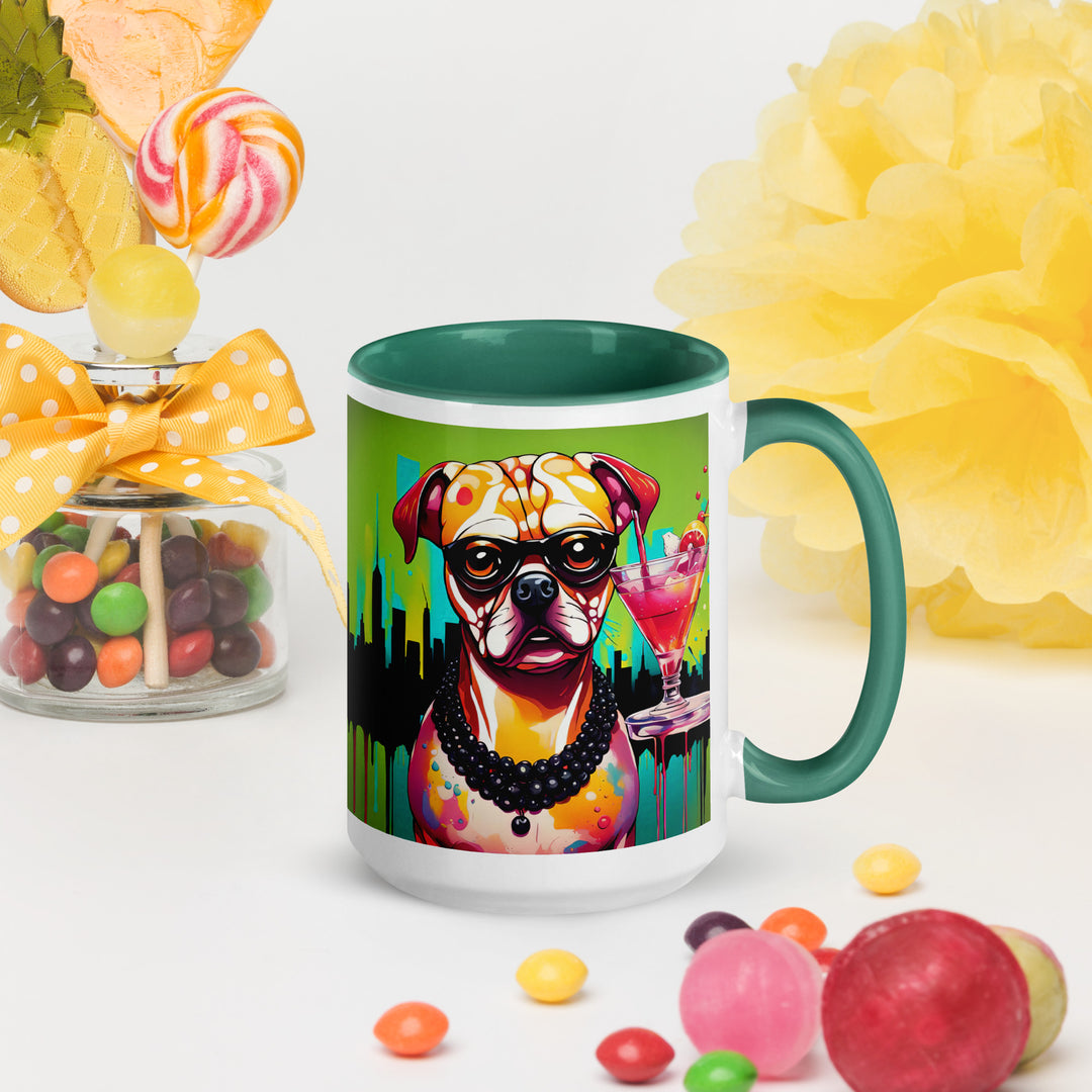 Puggle General- Mug with Color Inside v4