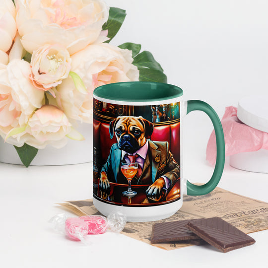 Puggle General- Mug with Color Inside v8