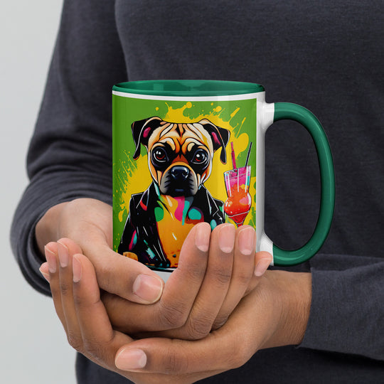 Puggle General- Mug with Color Inside v10