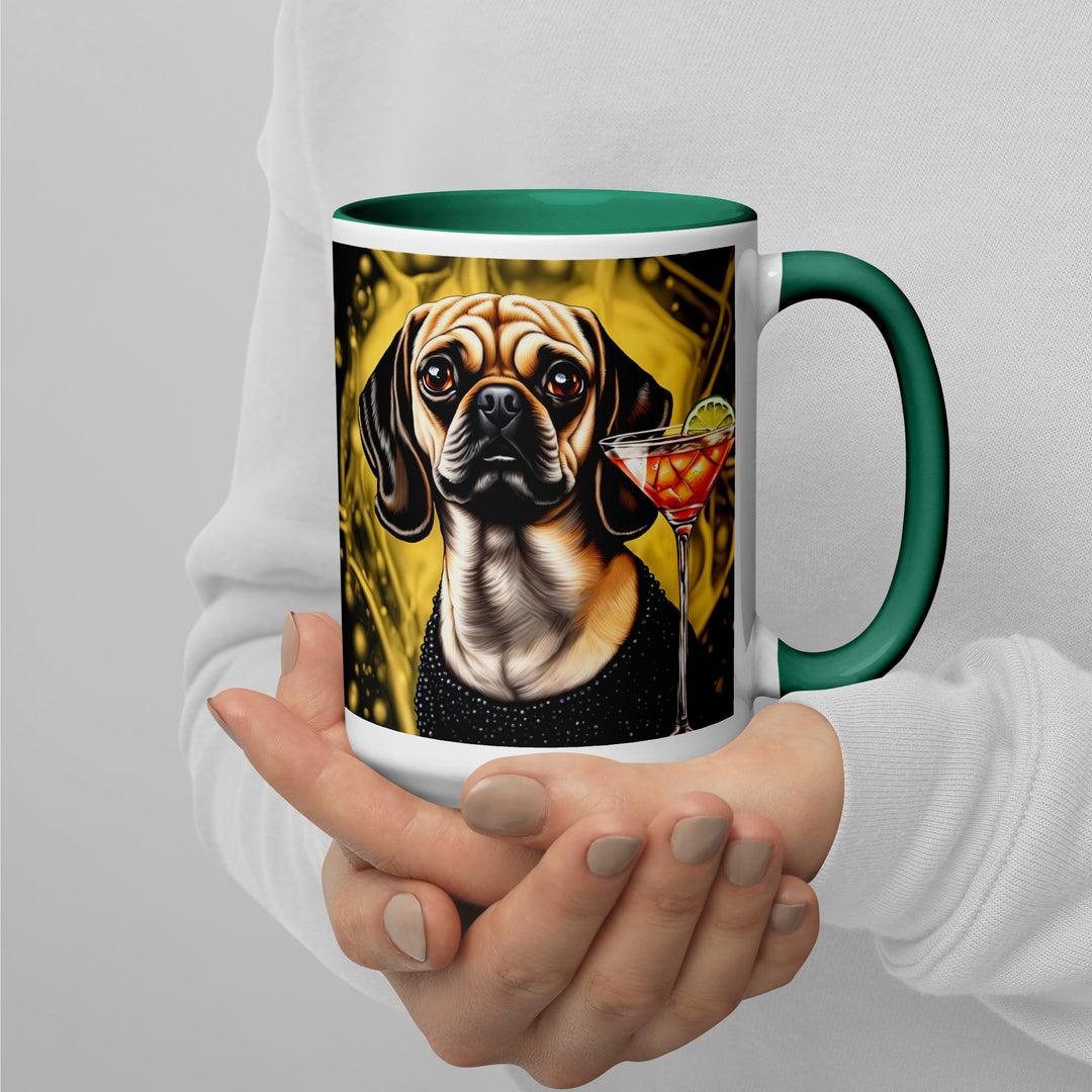 Puggle General- Mug with Color Inside v11