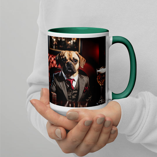 Puggle General- Mug with Color Inside v12