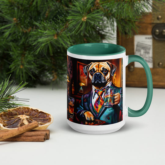 Puggle General- Mug with Color Inside v15