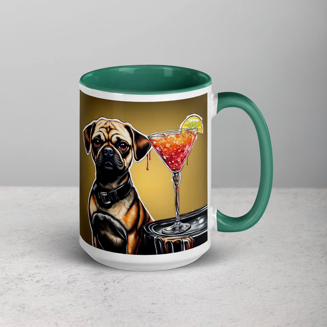 Puggle General- Mug with Color Inside v17