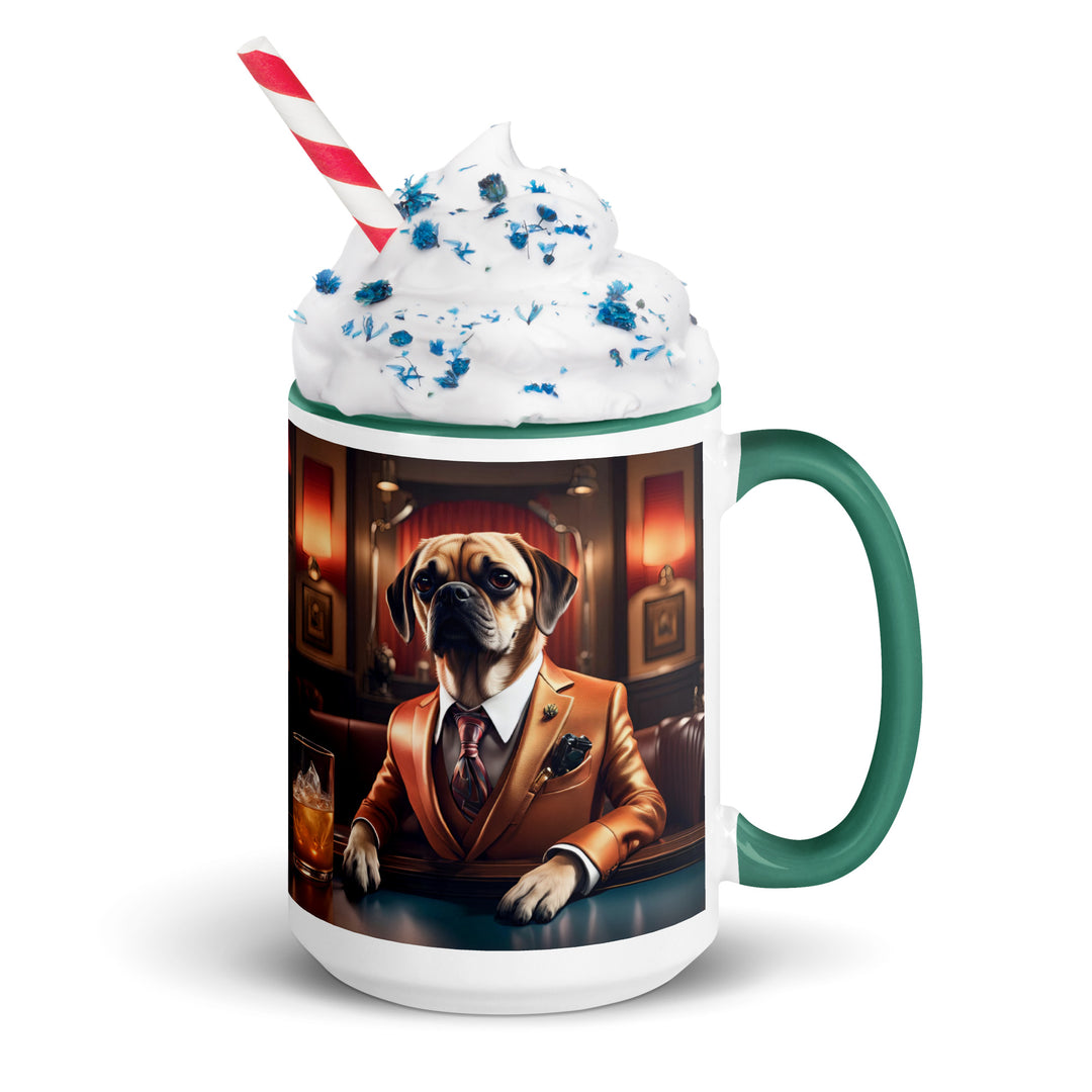 Puggle General- Mug with Color Inside v18