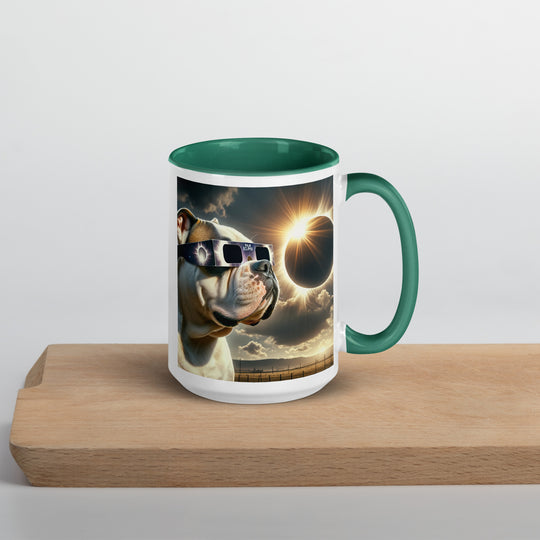 American Bulldog Eclipse- Mug with Color Inside