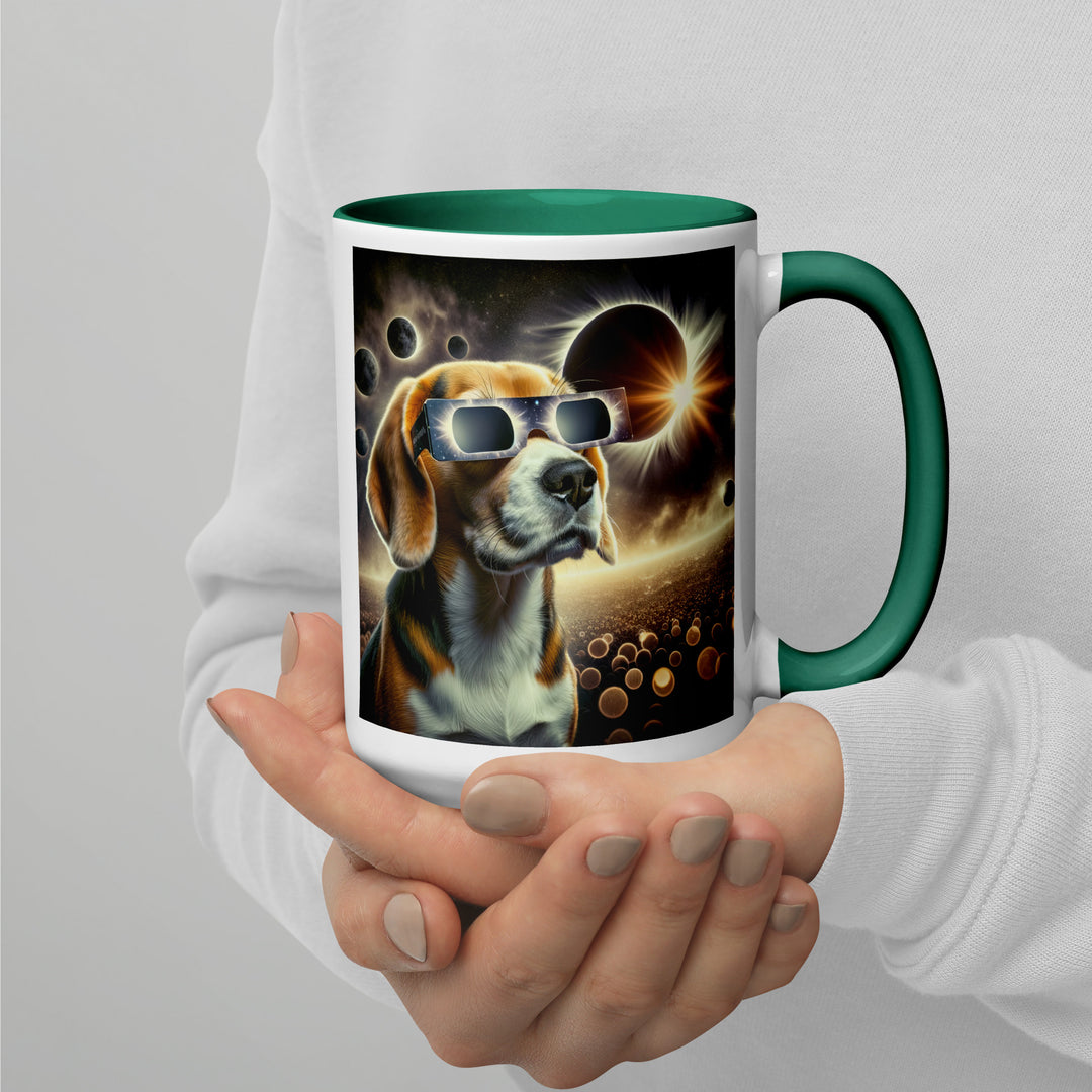 Beagle Eclipse- Mug with Color Inside v2