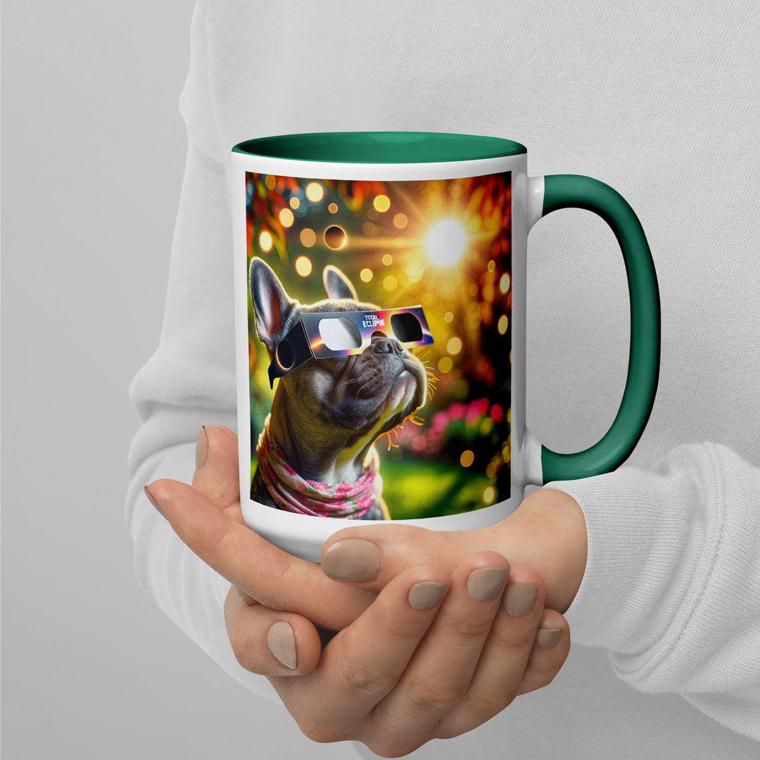 French Bulldog Eclipse- Mug with Color Inside