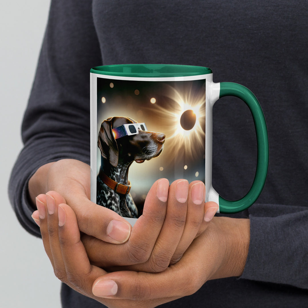 German Shorthaired Pointer Eclipse- Mug with Color Inside