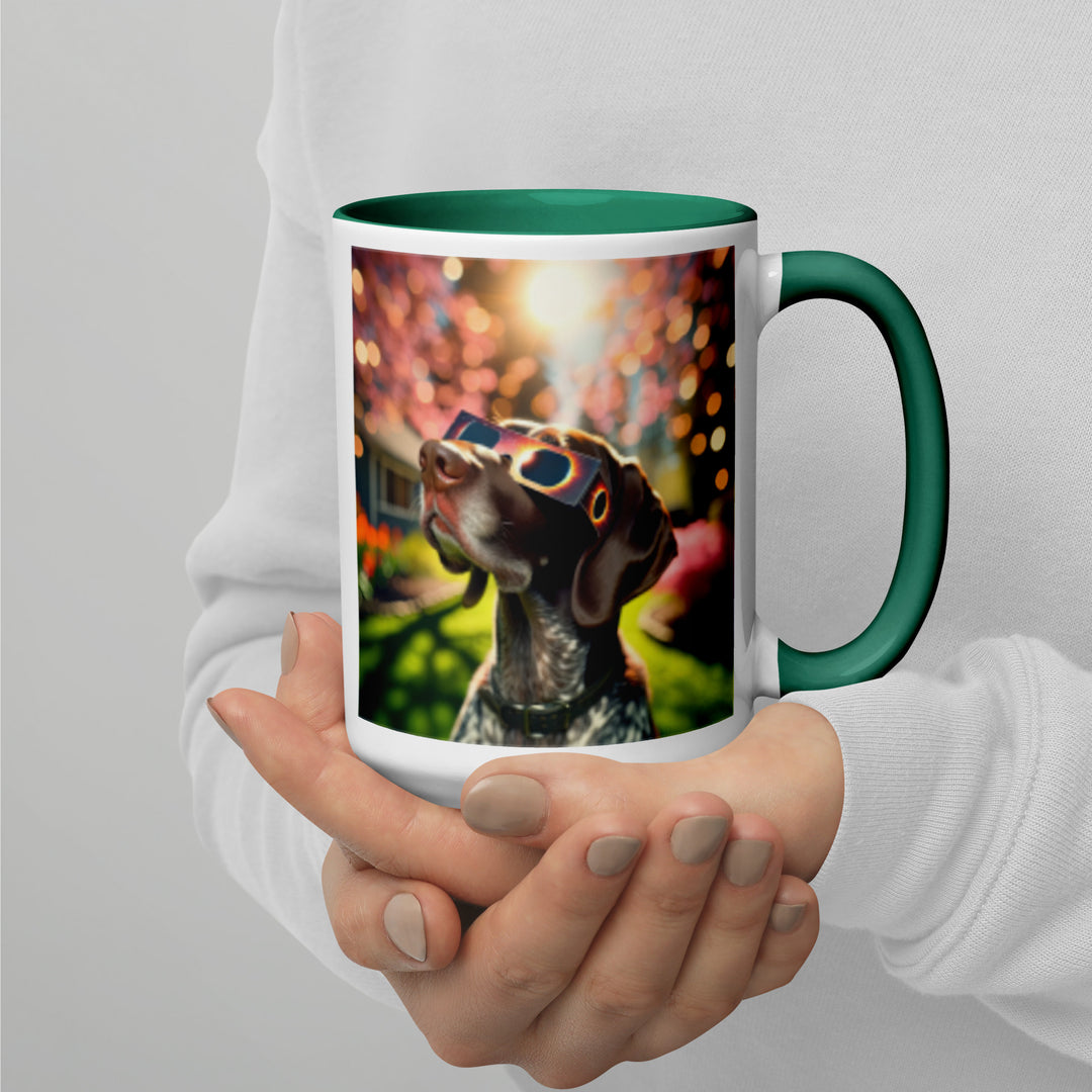 German Shorthaired Pointer Eclipse- Mug with Color Inside v2