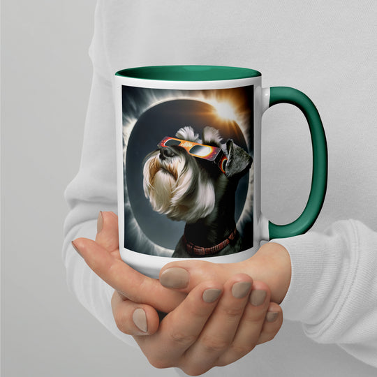 Miniature Schnauzer Eclipse- Mug with Color Inside v2