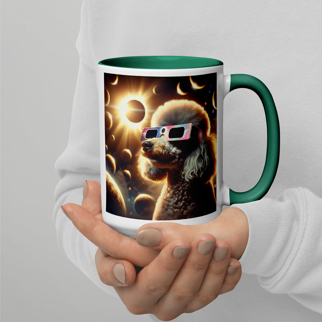 Poodle Eclipse- Mug with Color Inside v2