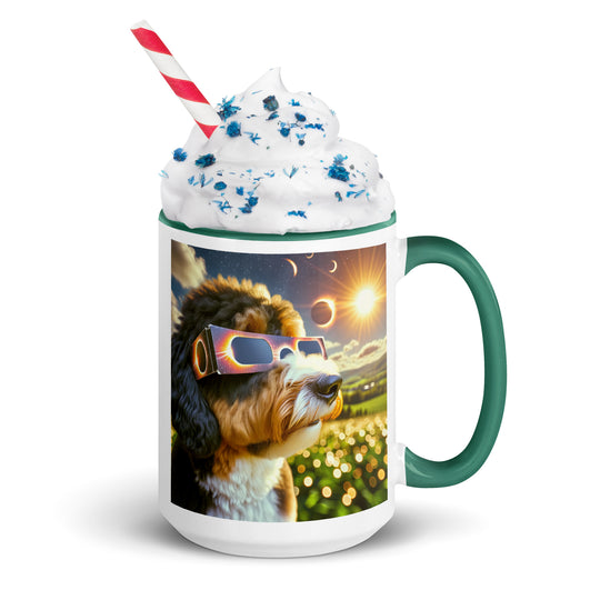 Bernedoodle Eclipse- Mug with Color Inside v2