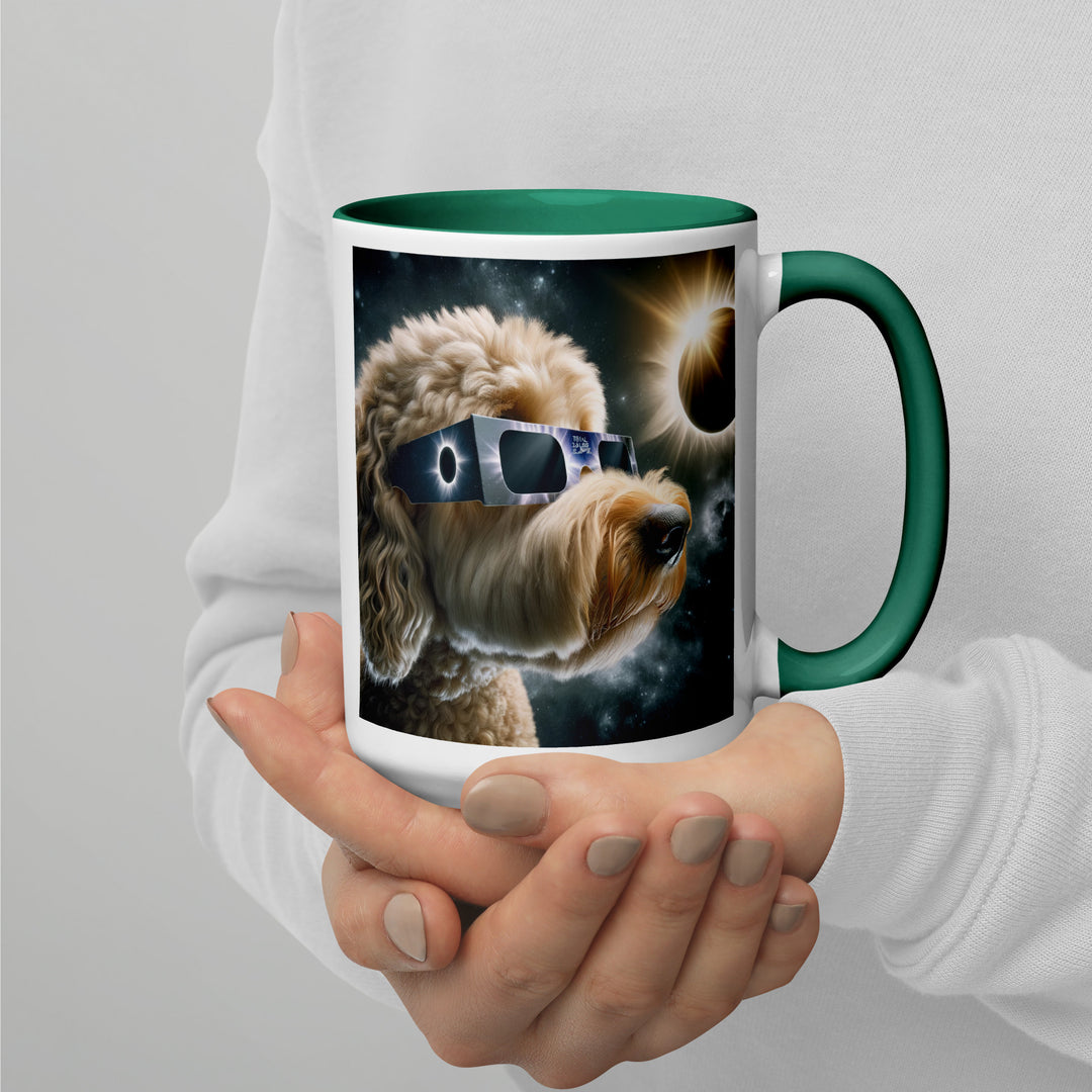 Labradoodle Eclipse- Mug with Color Inside