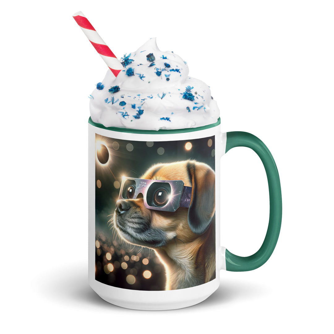 Puggle Eclipse- Mug with Color Inside