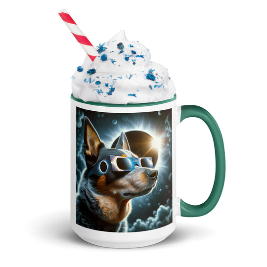 Texas Heeler Eclipse- Mug with Color Inside v2