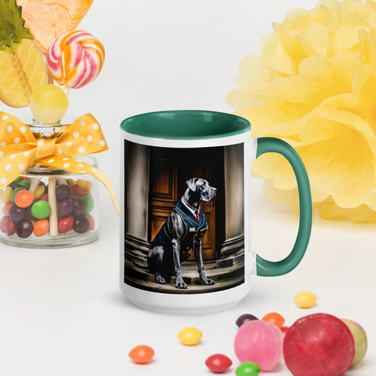 Great Dane- Mug with Color Inside v4