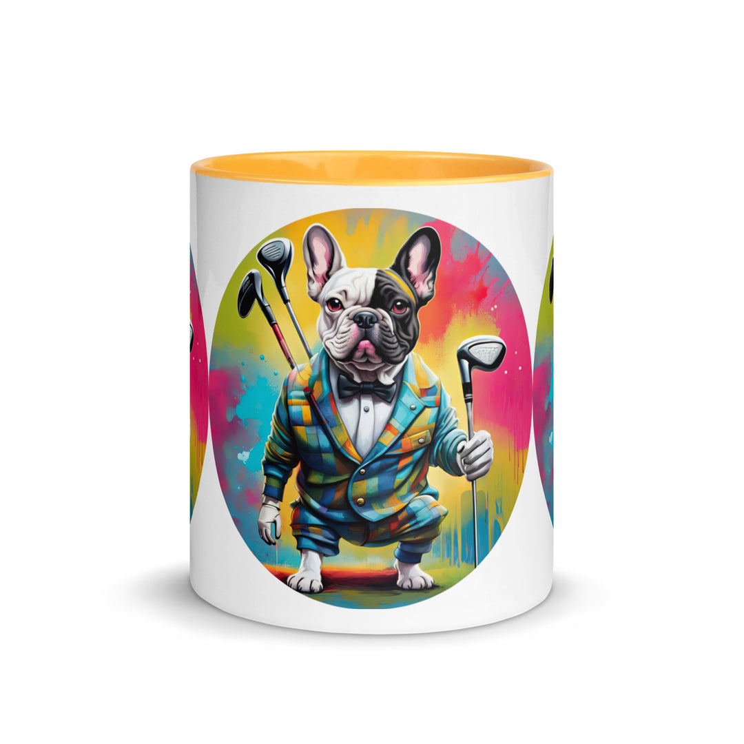 Mug with Color Inside-French Bulldog V5