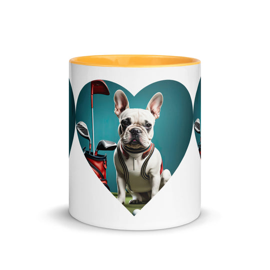 Mug with Color Inside-French Bulldog V7