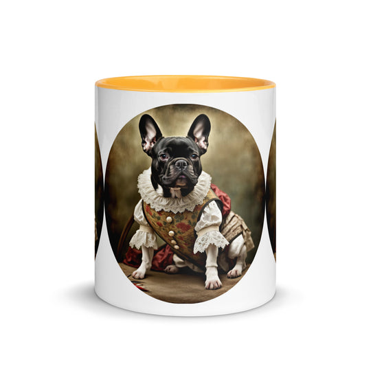 Mug with Color Inside-French Bulldog V8