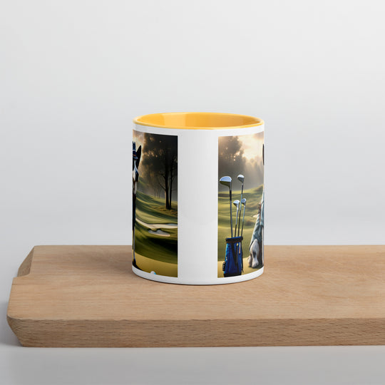 Texas Heeler Golfer- Mug with Color Inside v8