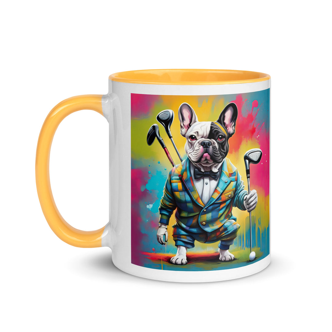 Mug with Color Inside-French Bulldog V2