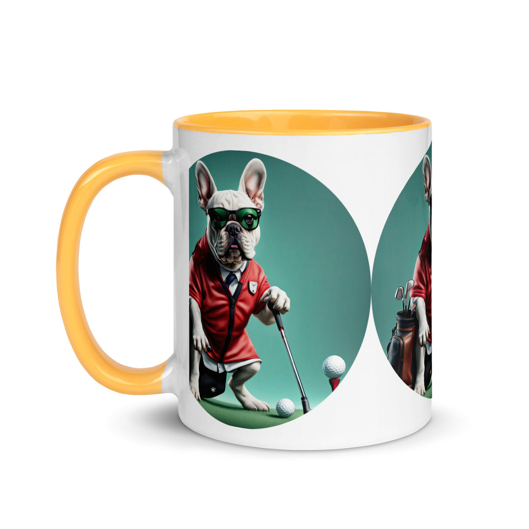 Mug with Color Inside-French Bulldog V4