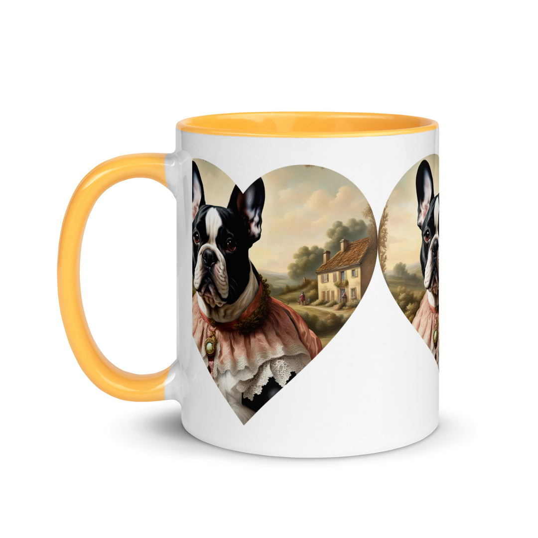 Mug with Color Inside-French Bulldog V6