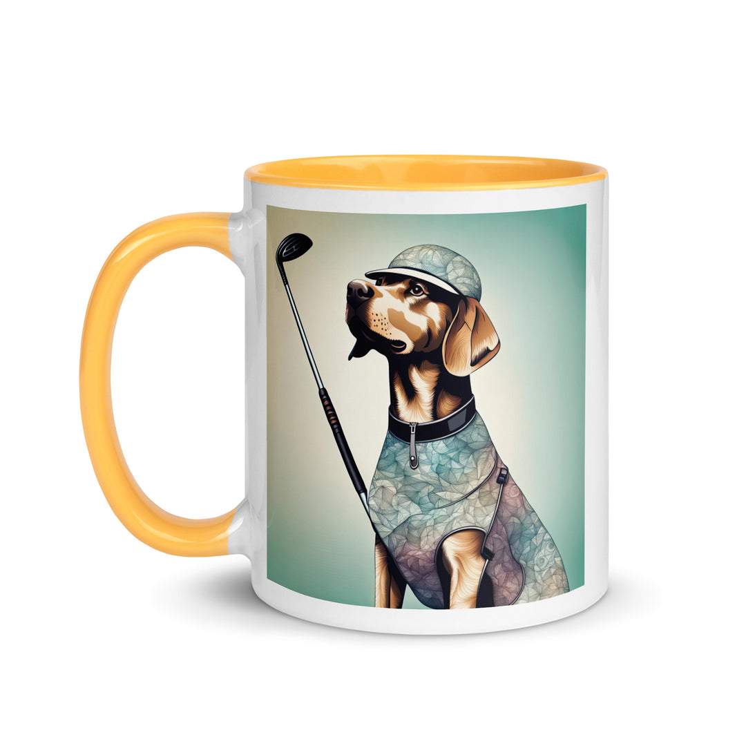 Mug with Color Inside-Labrador Retriever Golfer Labrador Retriever Golfer V18