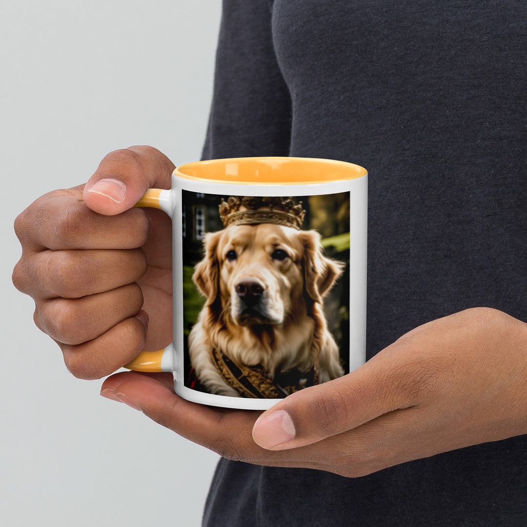 Golden Retriever- Mug with Color Inside V2