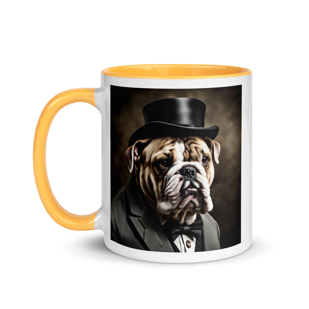 Bulldog- Mug with Color Inside