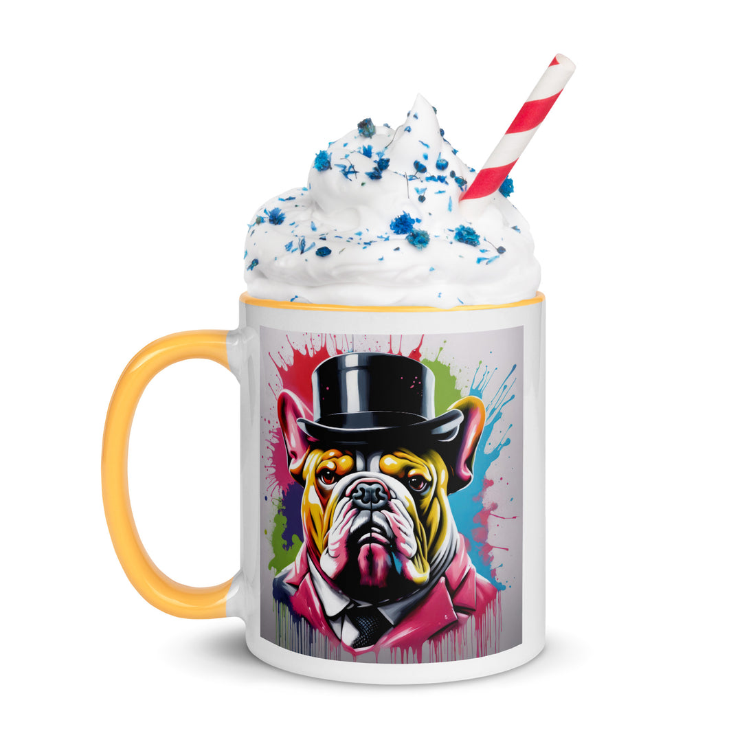 Bulldog- Mug with Color Inside v2