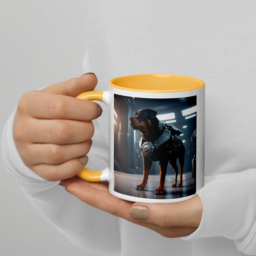 Rottweiler- Mug with Color Inside v2