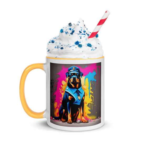 Rottweiler- Mug with Color Inside v5