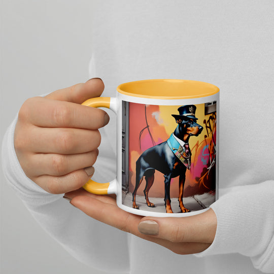 Doberman Pinscher- Mug with Color Inside