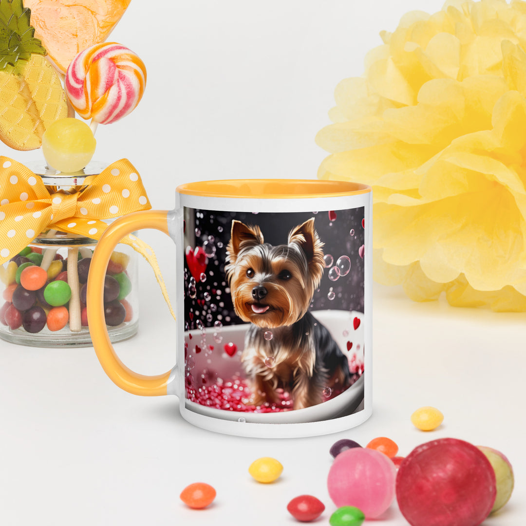 Yorkshire Terrier Romantic- Mug with Color Inside